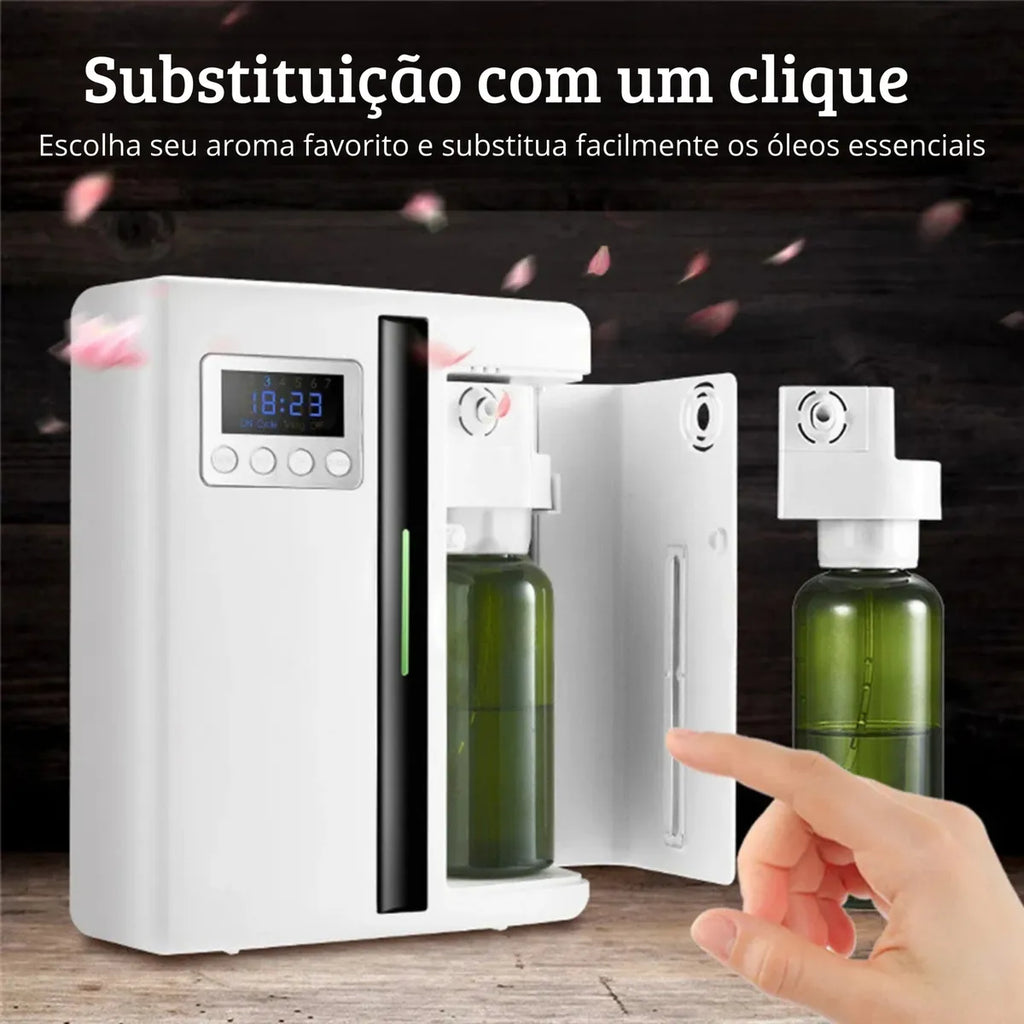 Difusor De Aromas De Óleo Essencial Para Escritório Doméstico De Hotel + Kit 100 Essencias Para Colocar