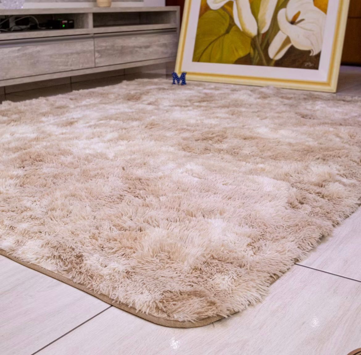 Tapete Peludo 4x3 Metros decoração Shaggy Sala Quarto escritório promoção