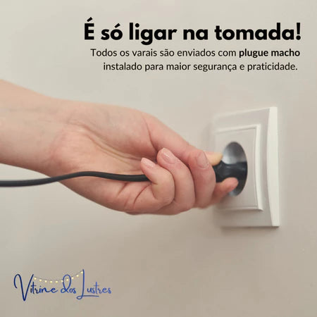 Varal de Luzes 40m Externo Lâmpada Amarelo Transparente Inclusa Cordão Iluminação Pode Chuva