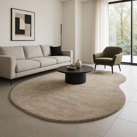 Tapete Macio Pelo Baixo Orgânico 3,0 Mts Sofisticado Moderno Antiderrapante