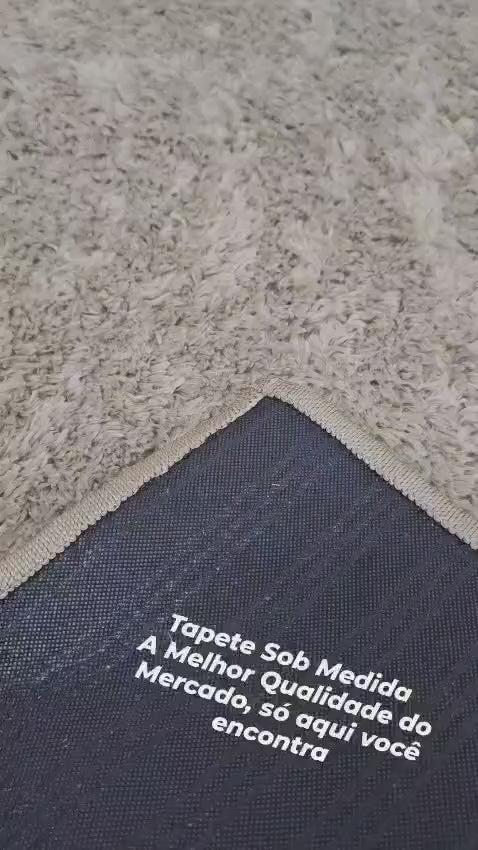 Tapete Macio Pelo Baixo Orgânico 3,0 Mts Sofisticado Moderno Antiderrapante